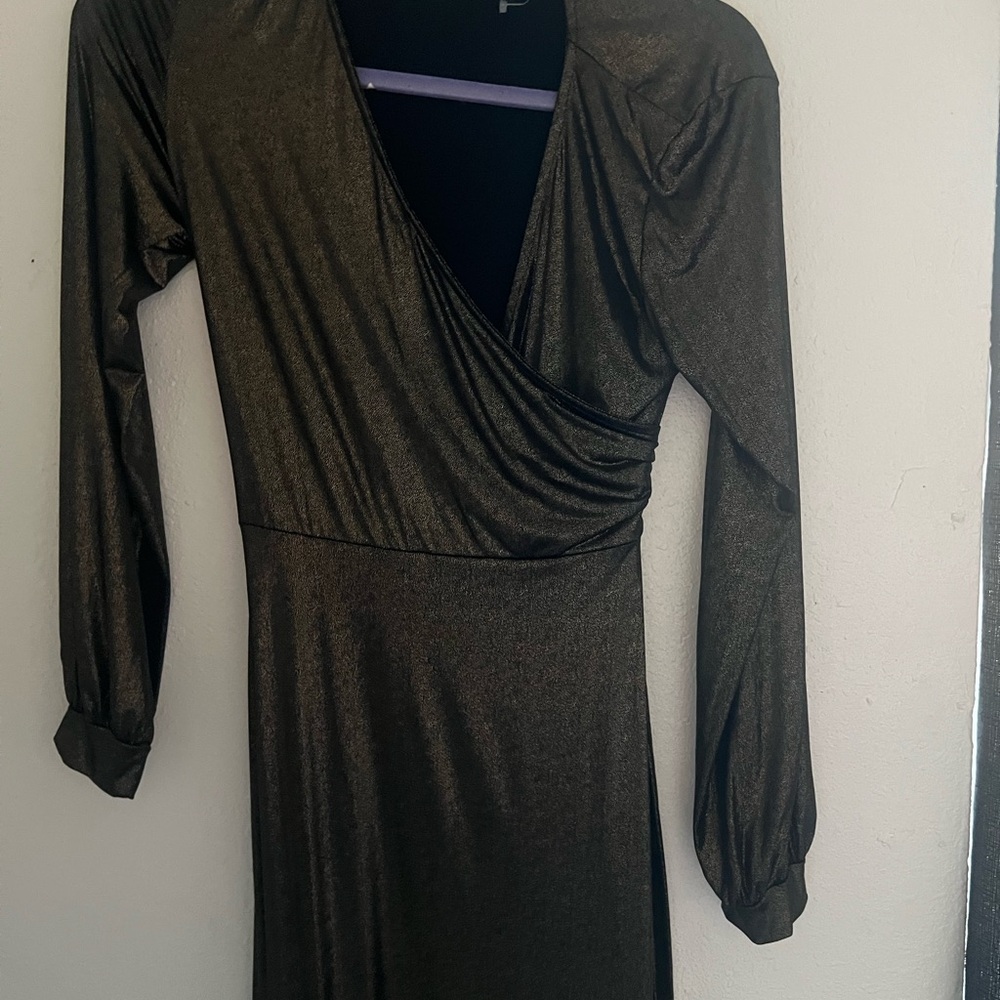 Elegant Metallic Dress